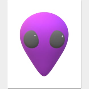 Purple Alien Posters and Art